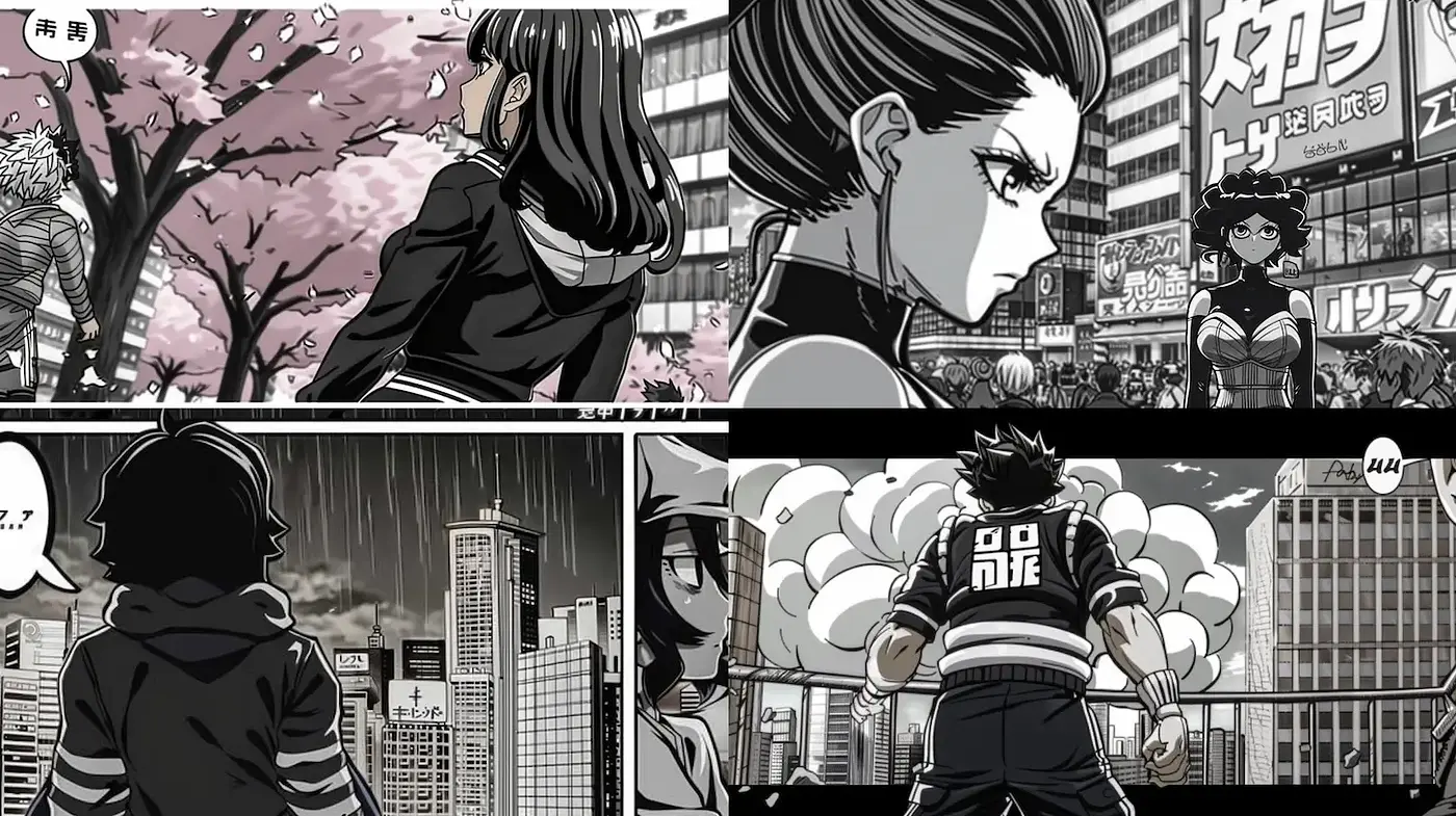 Dynamic Illustrative Style with Modern Urban Influences - Midjourney sref style