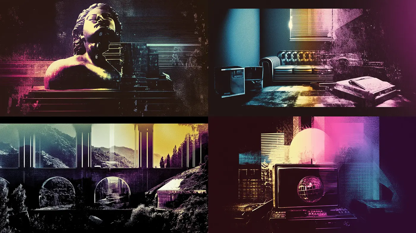 Neon Dystopia: A Cyberpunk Reverie - Midjourney sref style