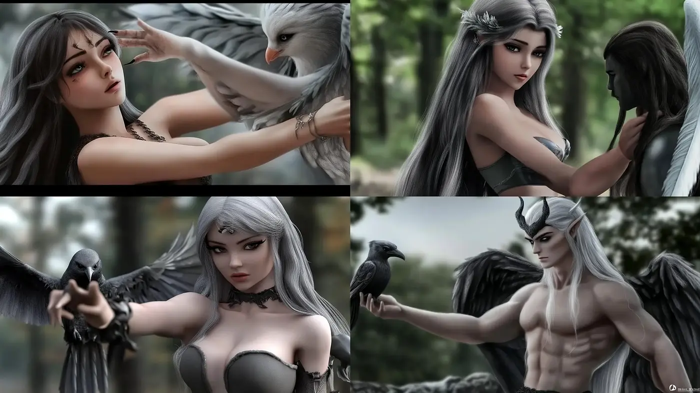 Ethereal Fantasy Realism with a Monochromatic Nature Backdrop - Midjourney sref style
