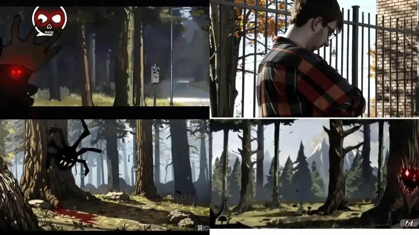 Darkly Whimsical Illustrations with a Playful Yet Eerie Atmosphere - Midjourney sref style