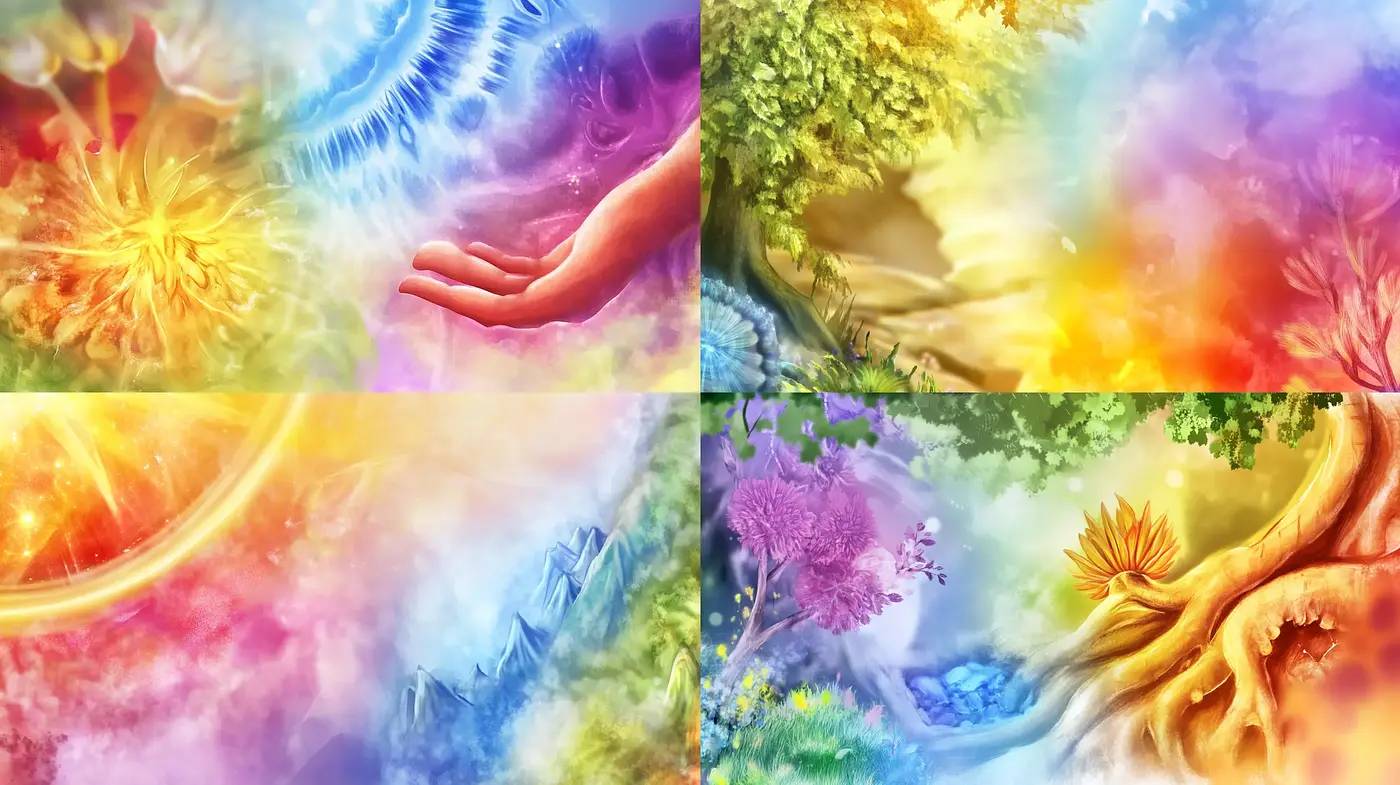 Ethereal Dreamscapes: A Fusion of Vivid Colors and Soft Textures - Midjourney sref style