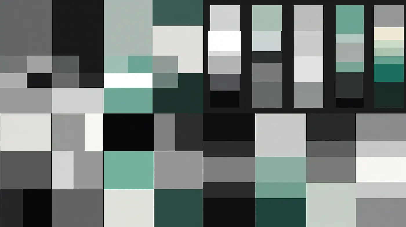 Geometric abstraction with a modern touch and a minimalist aesthetic - Midjourney sref style