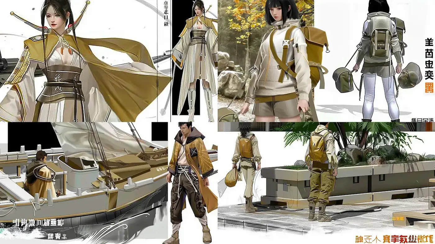 Futuristic Military Adventure in Stylized Anime - Midjourney sref style