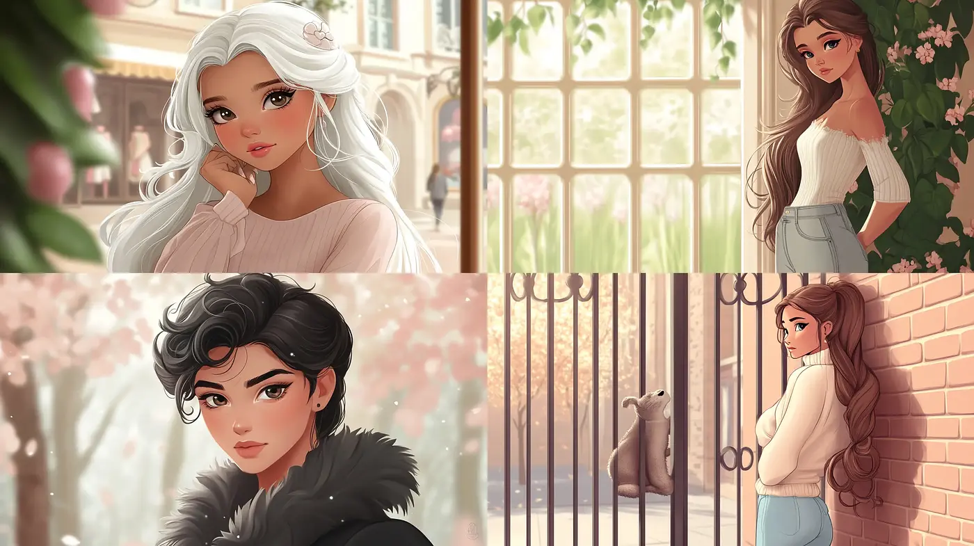 Soft Pastel Dreamscapes with Anime Elegance - Midjourney sref style