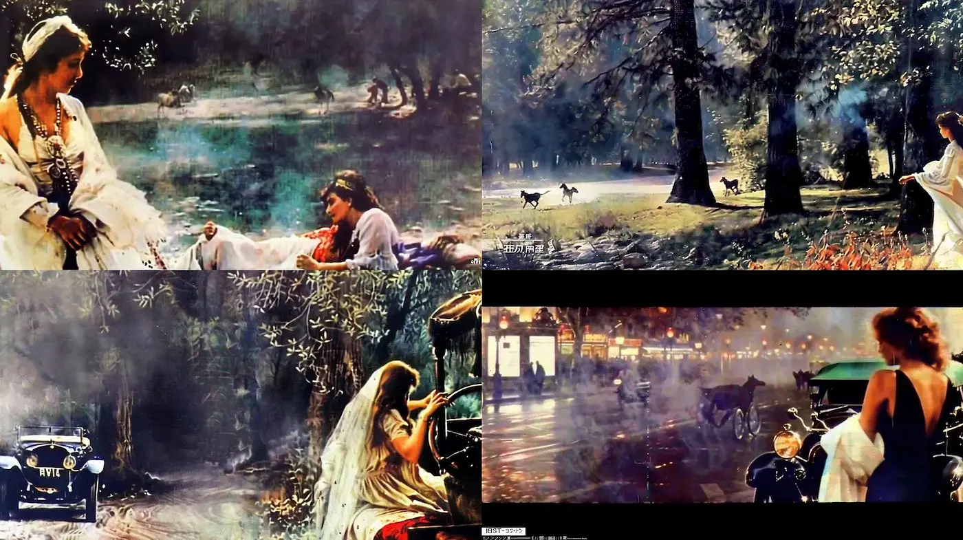 Dreamlike, ethereal scenes with rich textures and nostalgic charm - Midjourney sref style
