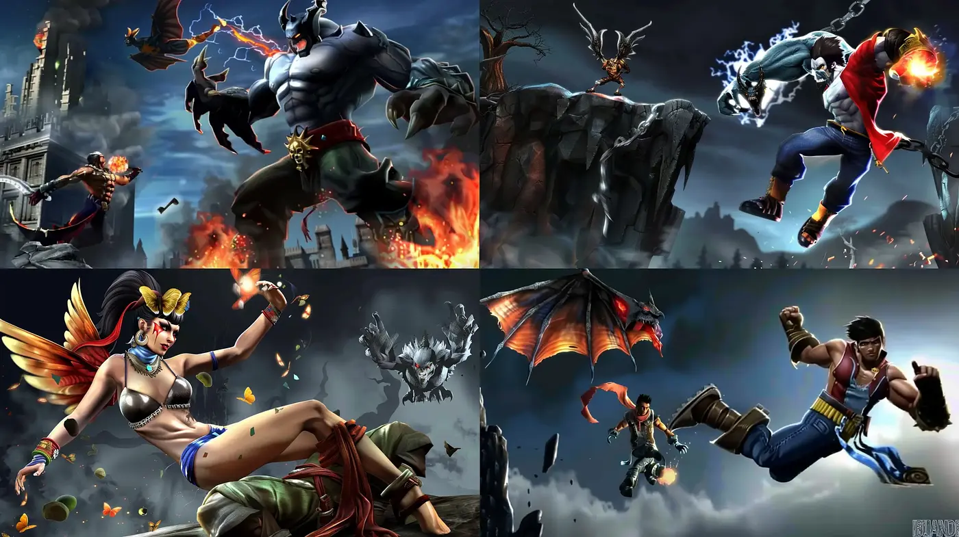 Epic Saga Canvas: A Dynamic Ode to Heroism and Myth - Midjourney sref style