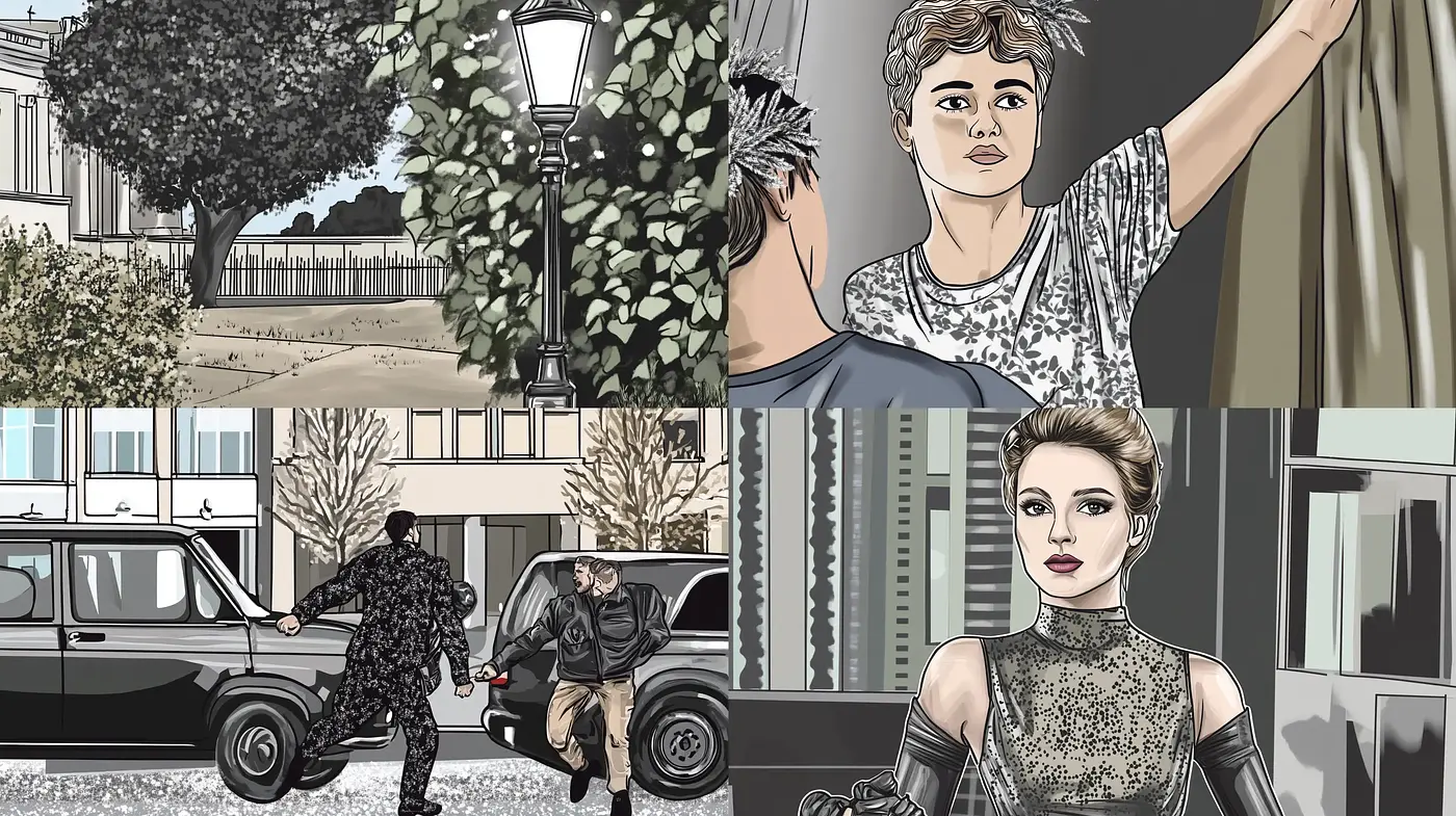 Contemporary Graphic Novel Aesthetic with Muted Tonal Harmony - Midjourney sref style