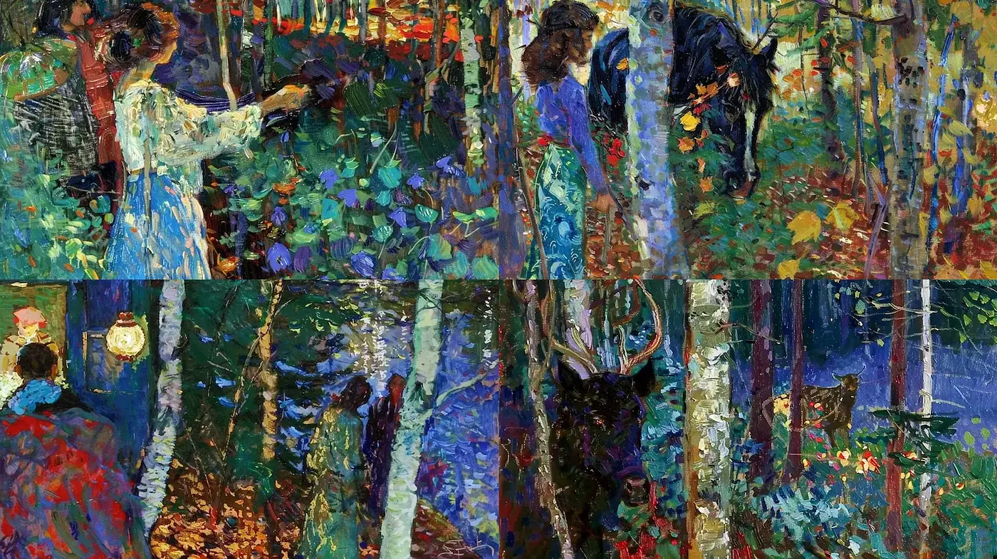 Expressive and Vibrant Natural Scenes with Impressionistic Influences - Midjourney sref style