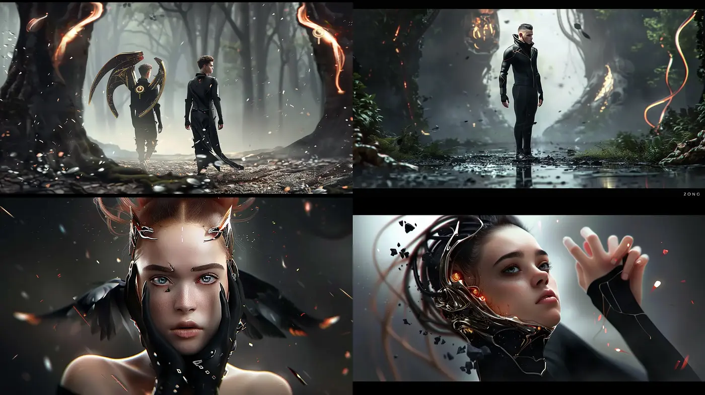 Ethereal Cinematic Visuals with a Surreal Sci-fi Essence - Midjourney sref style