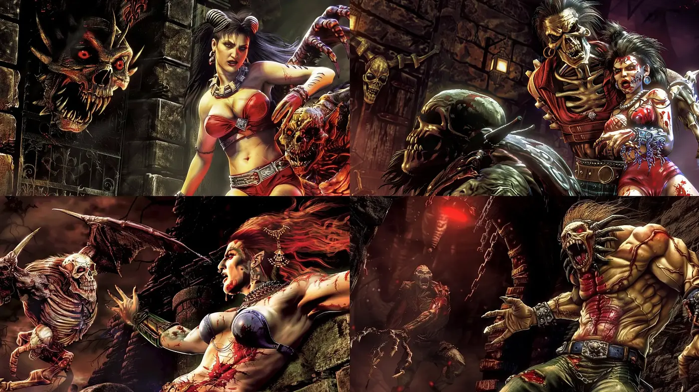 Gritty Fantastical Realism with a Dark Color Mood - Midjourney sref style