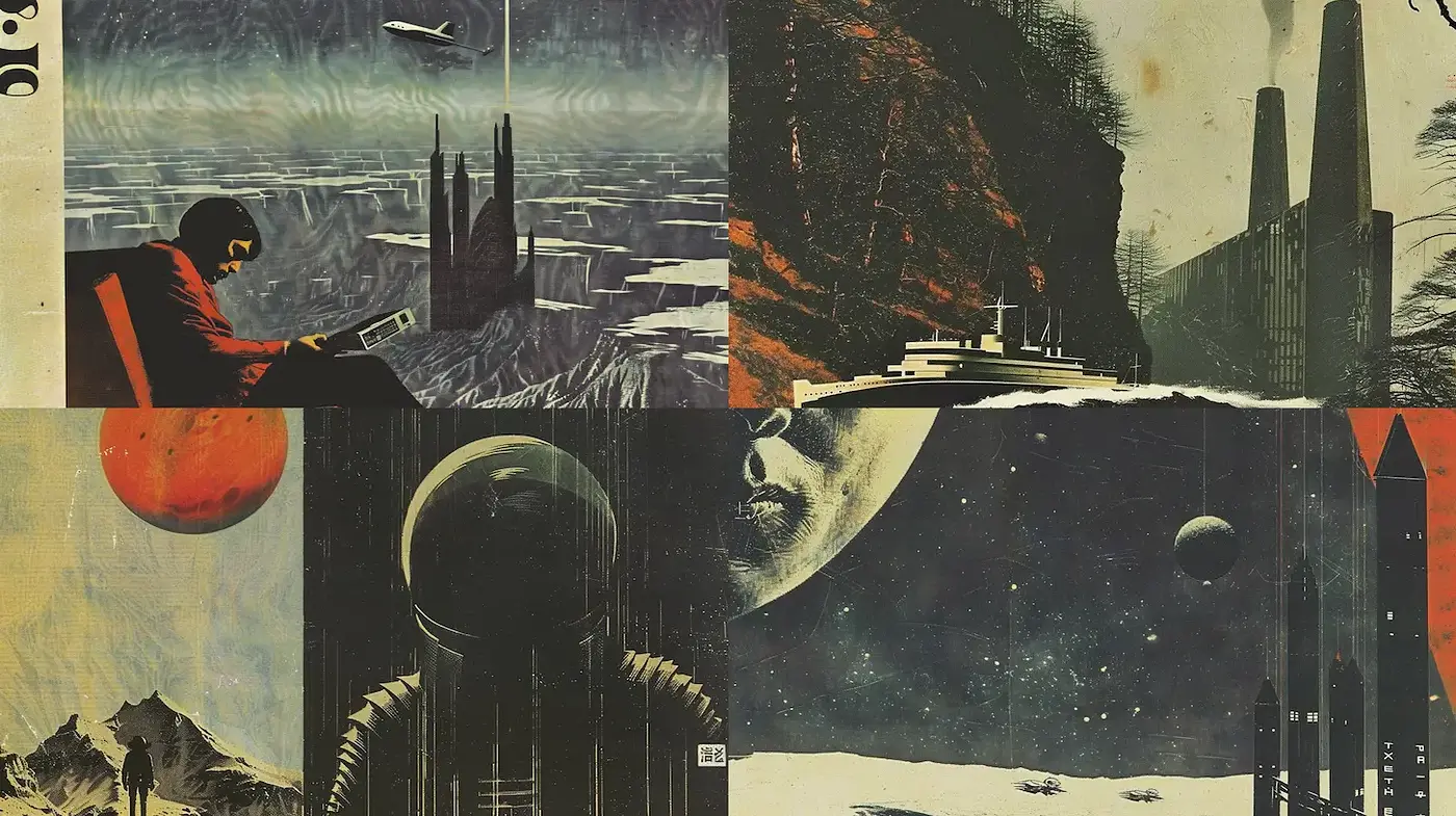 Retro-futuristic Vision of Space Exploration - Midjourney sref style