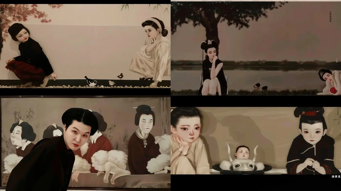 Ethereal Interpretations of Traditional Asian Artistry - Midjourney sref style