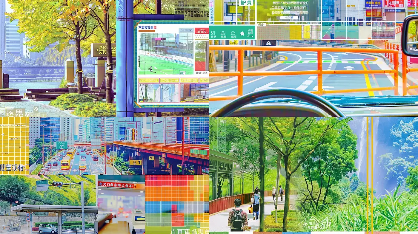 Vibrant Urban Landscapes with a Futuristic Touch - Midjourney sref style