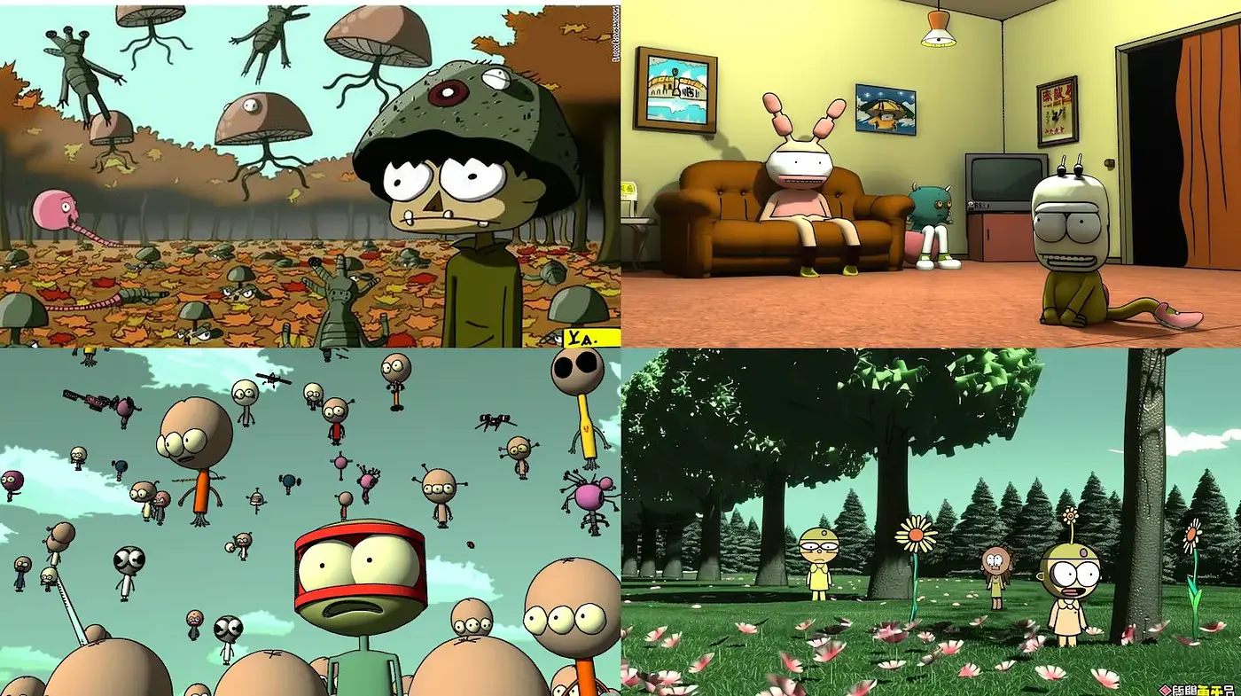 Whimsical, Playful Aesthetic with Cartoonish Elements - Midjourney sref style