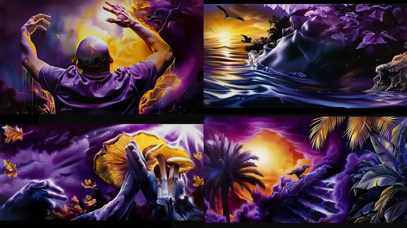 Surreal and Dreamlike Vivid Expressionism - Midjourney sref style