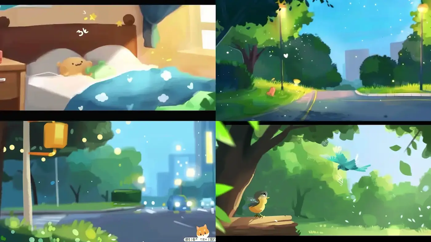 Charming and Whimsical Illustrations with a Serene Atmosphere - Midjourney sref style