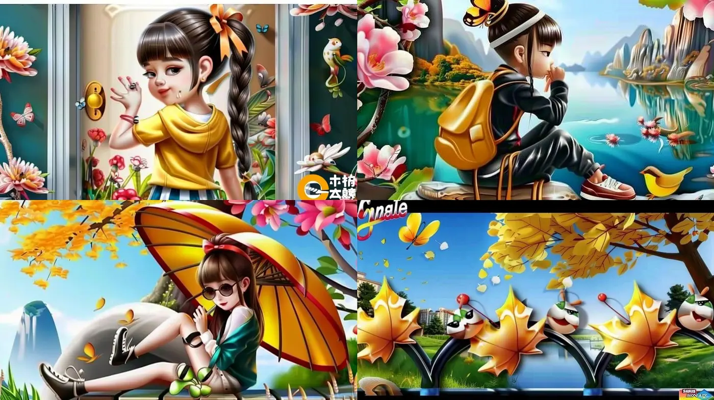 Harmoniously Vibrant Anime-Inspired Illustrative Tableau - Midjourney sref style