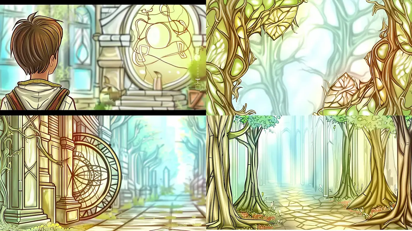 Ethereal Landscapes with Intricate Designs and a Mystical Vibe - Midjourney sref style