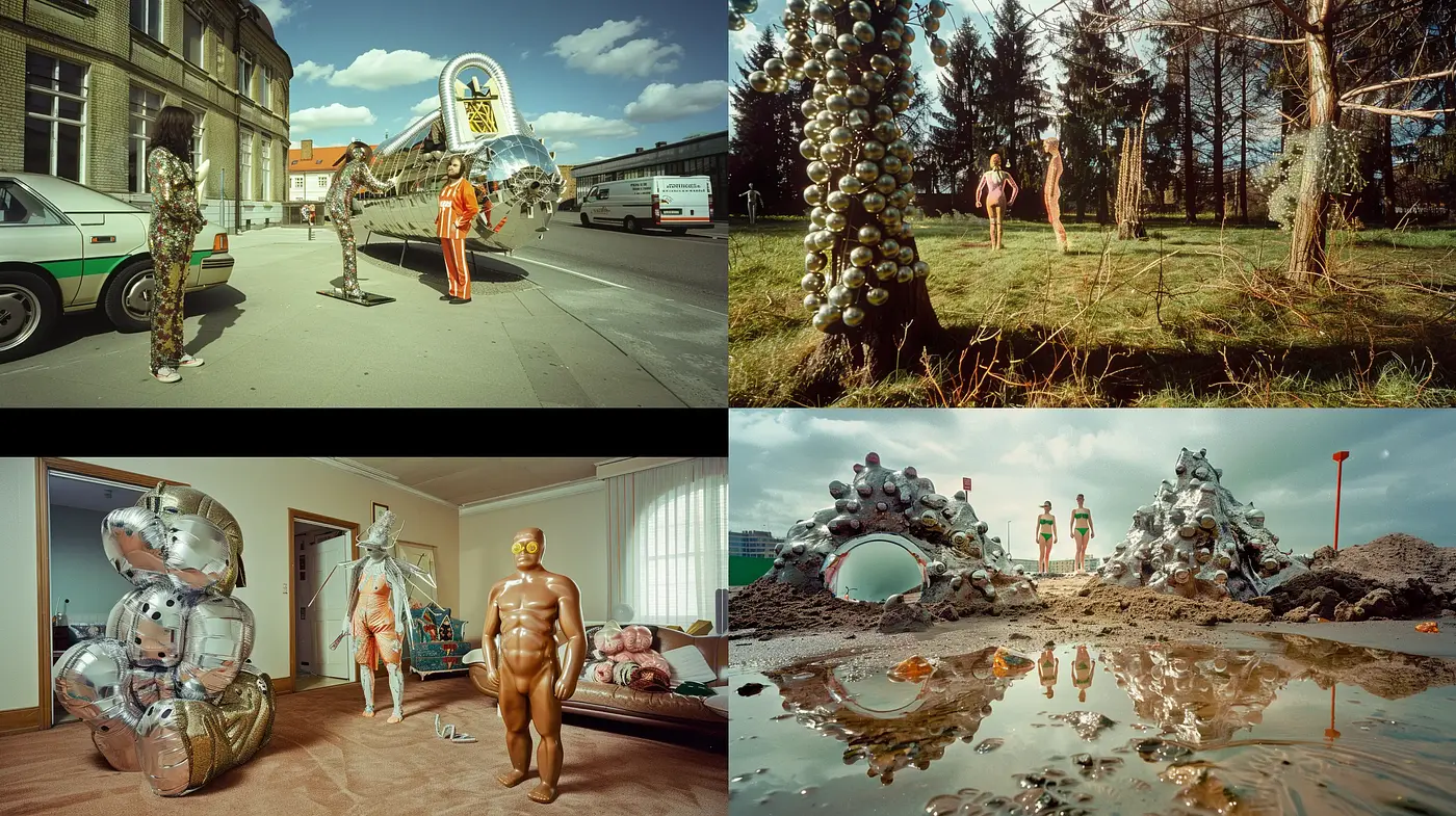 Surrealistic Harmony: A Blend of Realism and Fantastical Elements - Midjourney sref style
