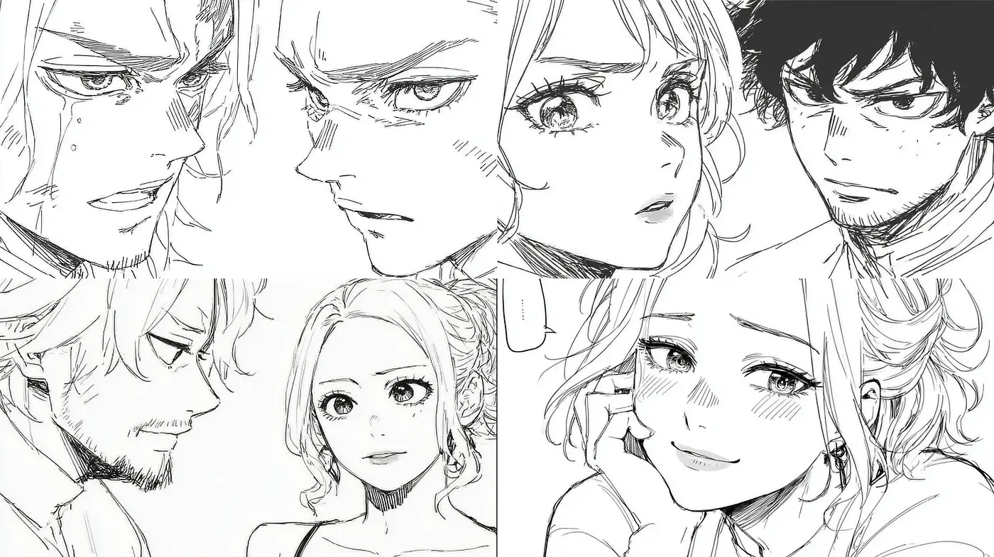 Intricate and expressive character illustrations with a manga-inspired aesthetic - Midjourney sref style