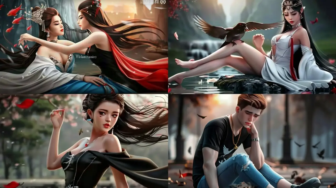 Ethereal Elegance in Fantasy Digital Art Portraiture - Midjourney sref style