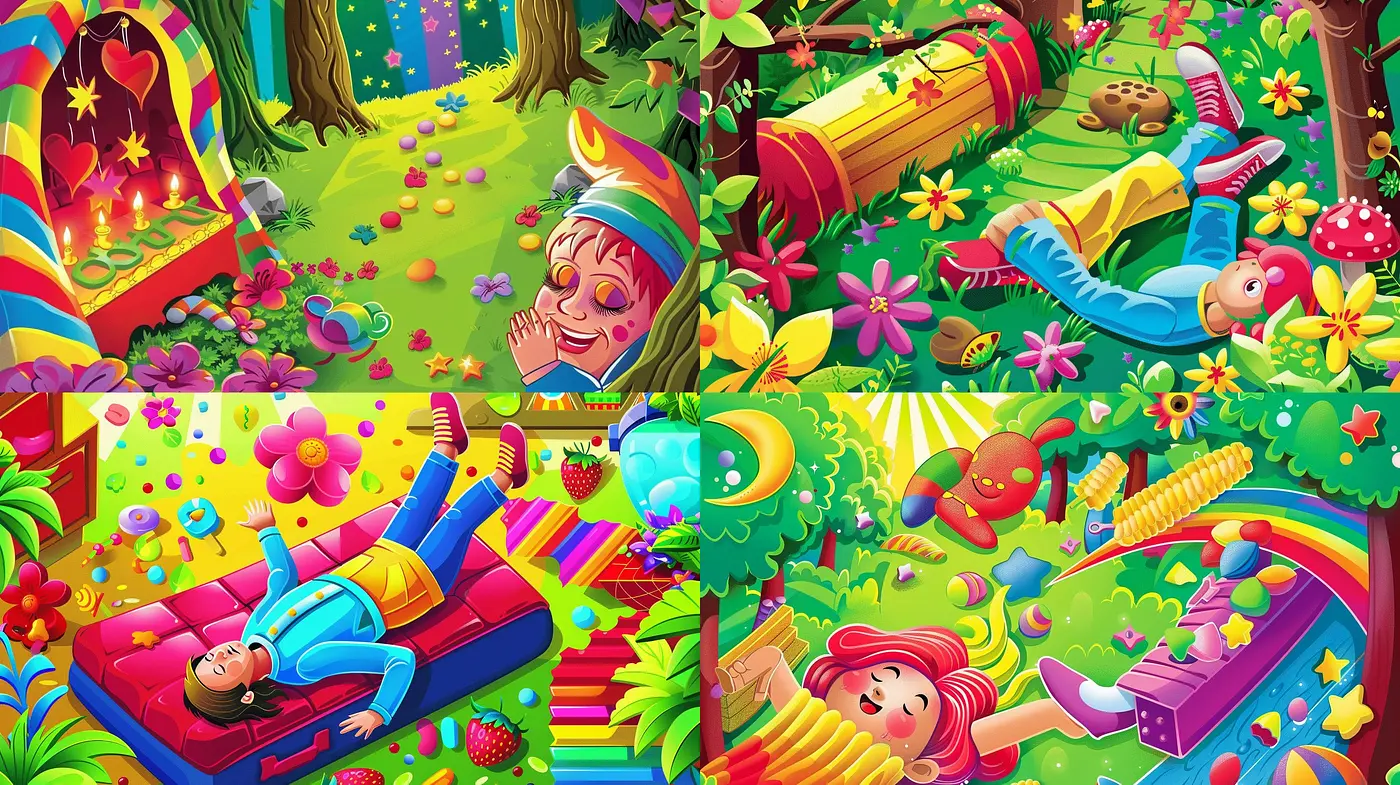 Vivid Synthesis of Nostalgia and Future in Technicolor Dreamscapes - Midjourney sref style