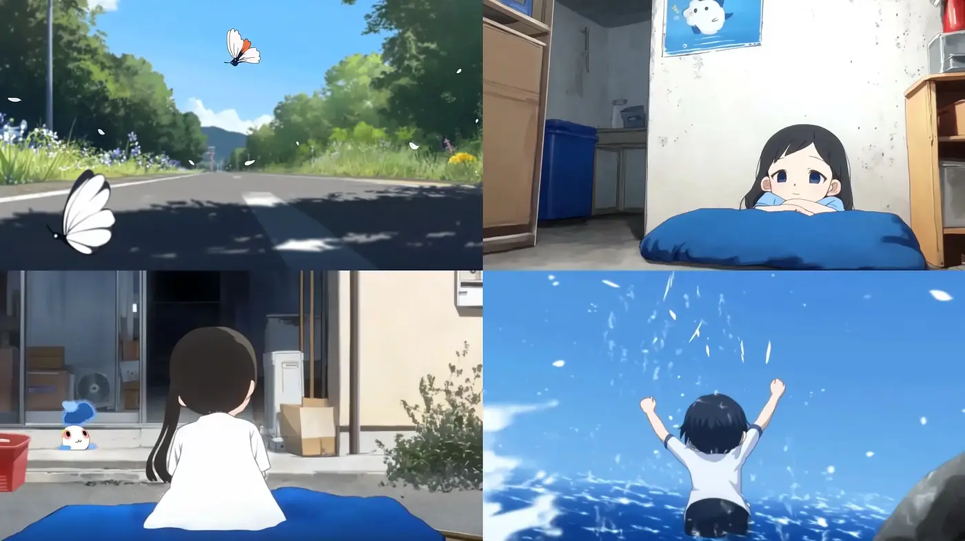 Serene Anime-Inspired Moments Bathed in Natural Light - Midjourney sref style