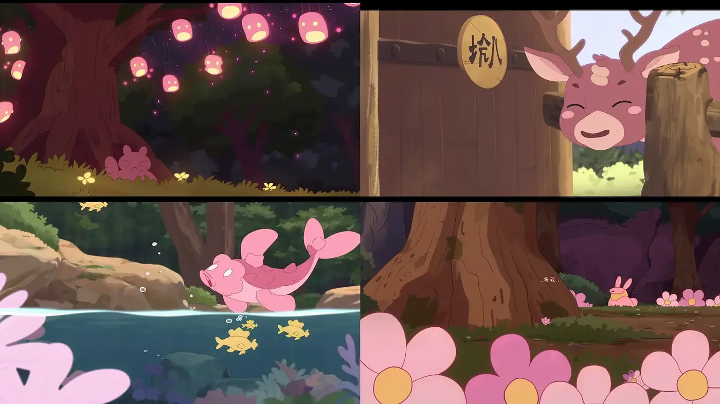 Charming and Whimsical Nature Scenes with Soft Textures - Midjourney sref style