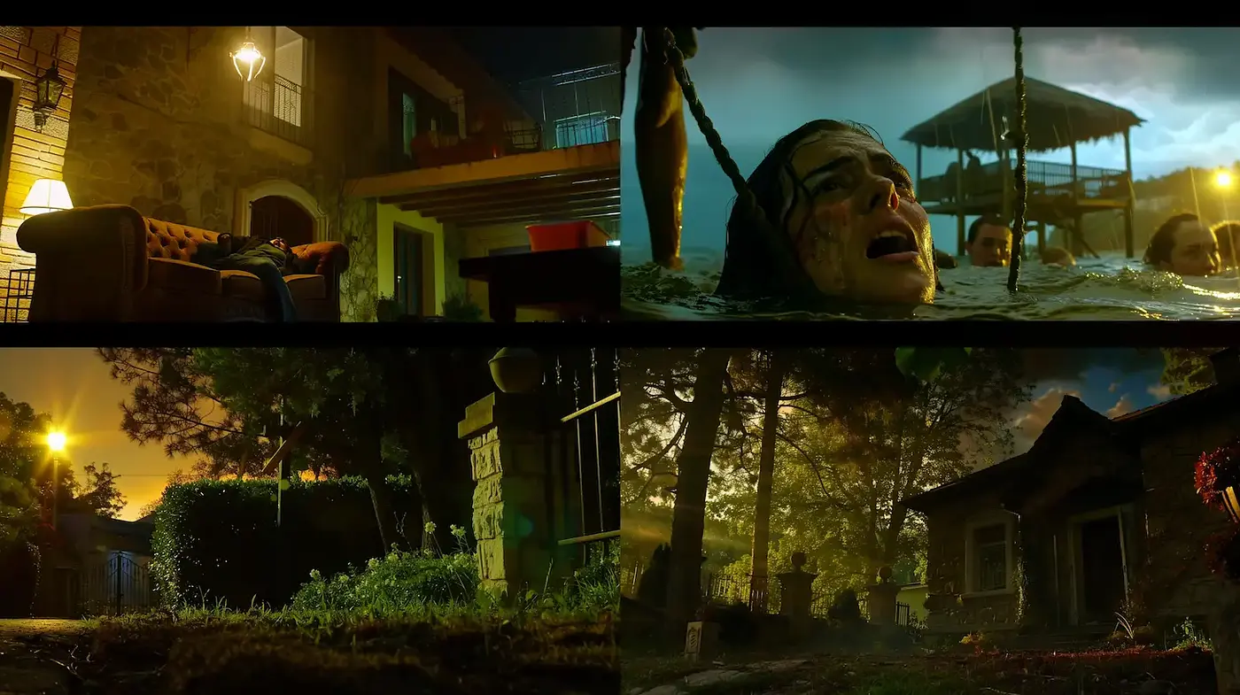 Cinematic Horror with a Gloomy and Atmospheric Aesthetic - Midjourney sref style