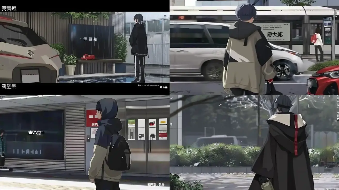 Futuristic Urban Aesthetic with Anime Influences - Midjourney sref style