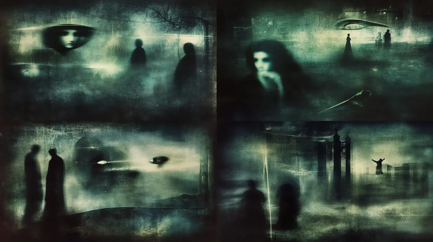 Ethereal Nocturnes in Monochromatic Hues - Midjourney sref style