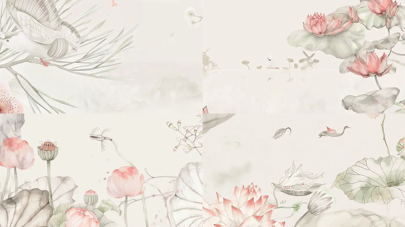 Ethereal Botanical Dreamscape in Watercolor - Midjourney sref style