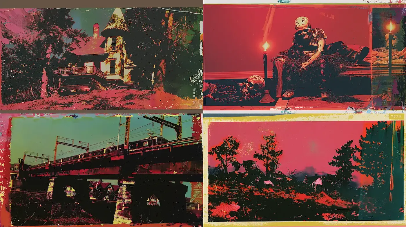 Surreal Nostalgic Aesthetic with Dramatic Lighting - Midjourney sref style