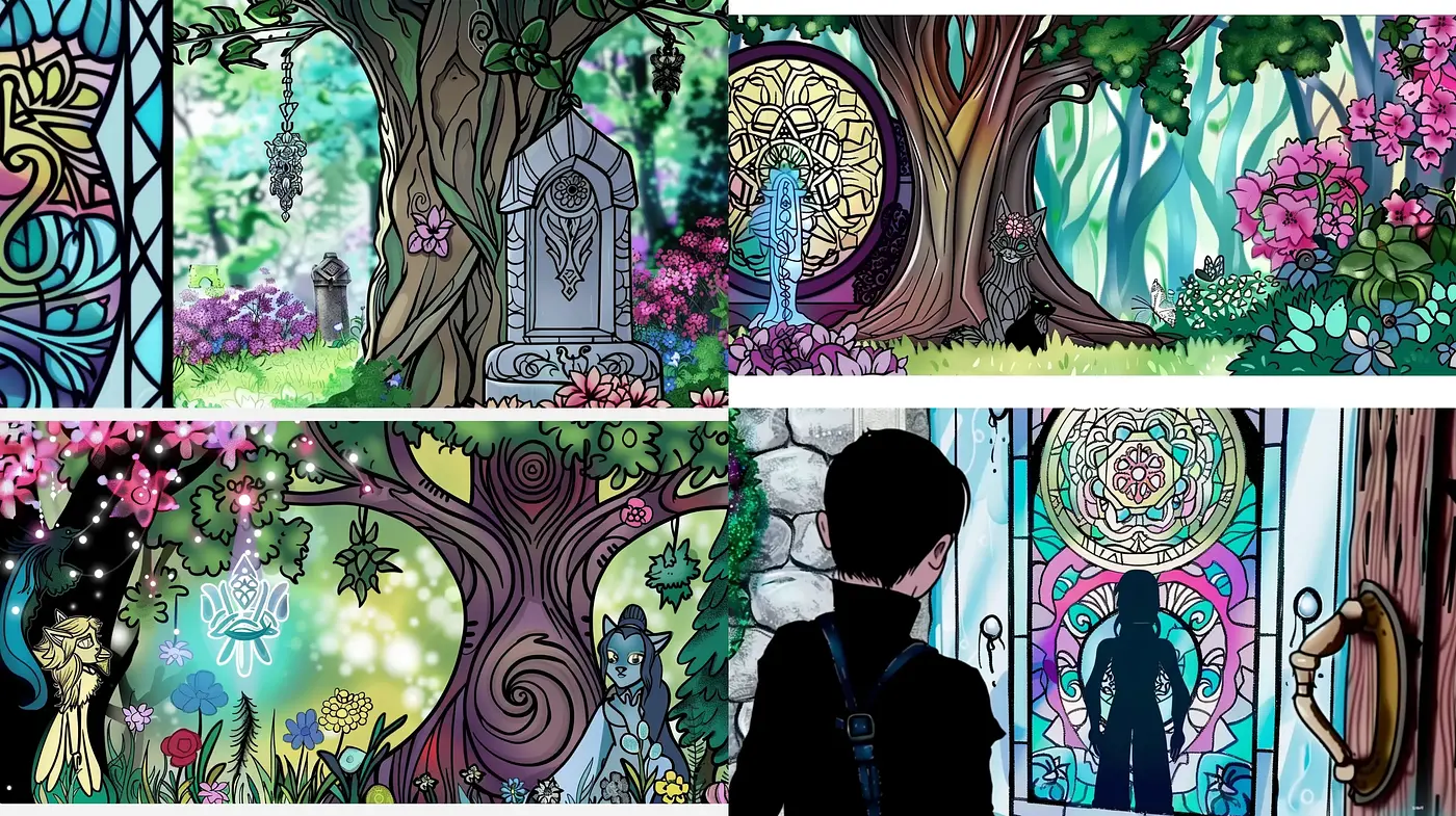 Enchanted Forest Whimsy: A Stylized Nature's Tale - Midjourney sref style