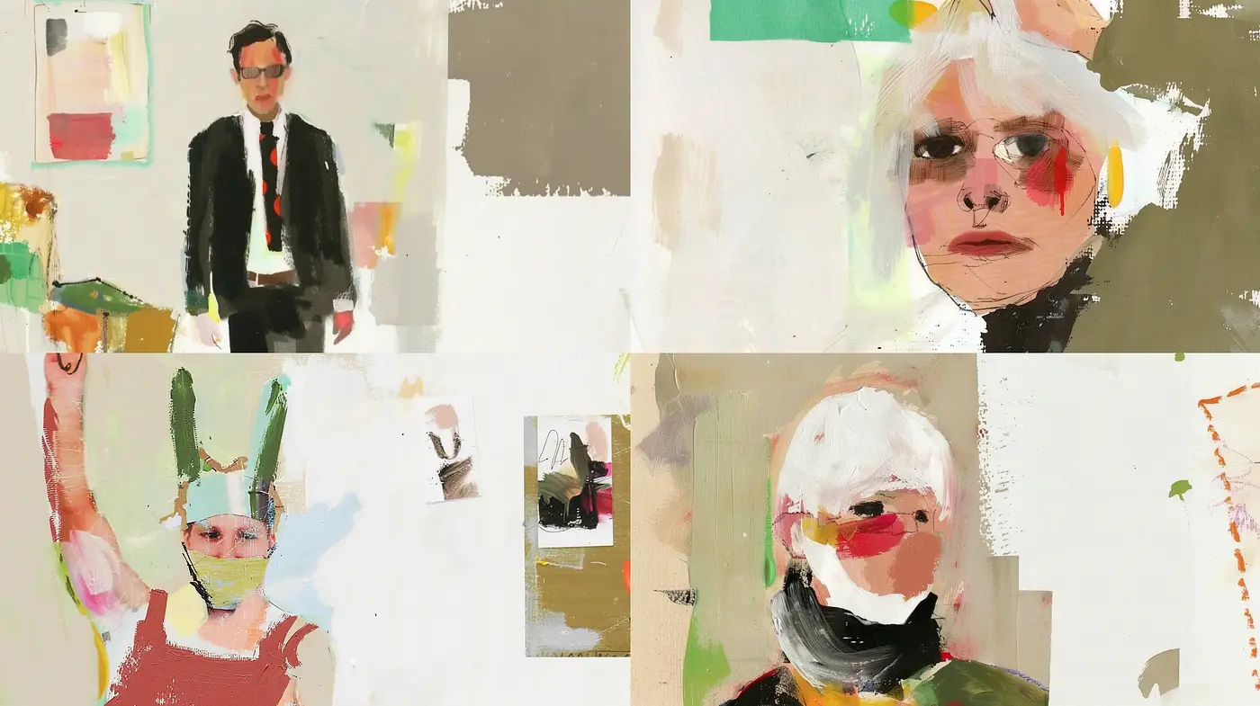 Abstract Expressionistic Fusion with a Contemporary Palette - Midjourney sref style