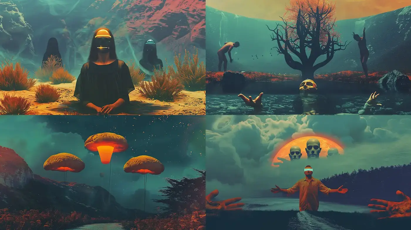 Surreal and Ethereal Dreamscape with a Mystical Atmosphere - Midjourney sref style