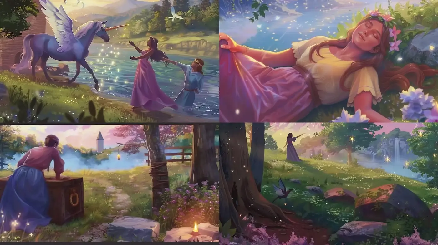 Enchanted Twilight Serenity - Midjourney sref style