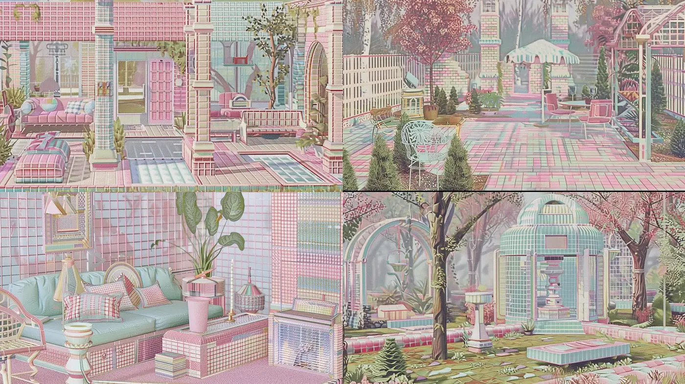 Pastel Elegance in Digital Dreamscapes - Midjourney sref style