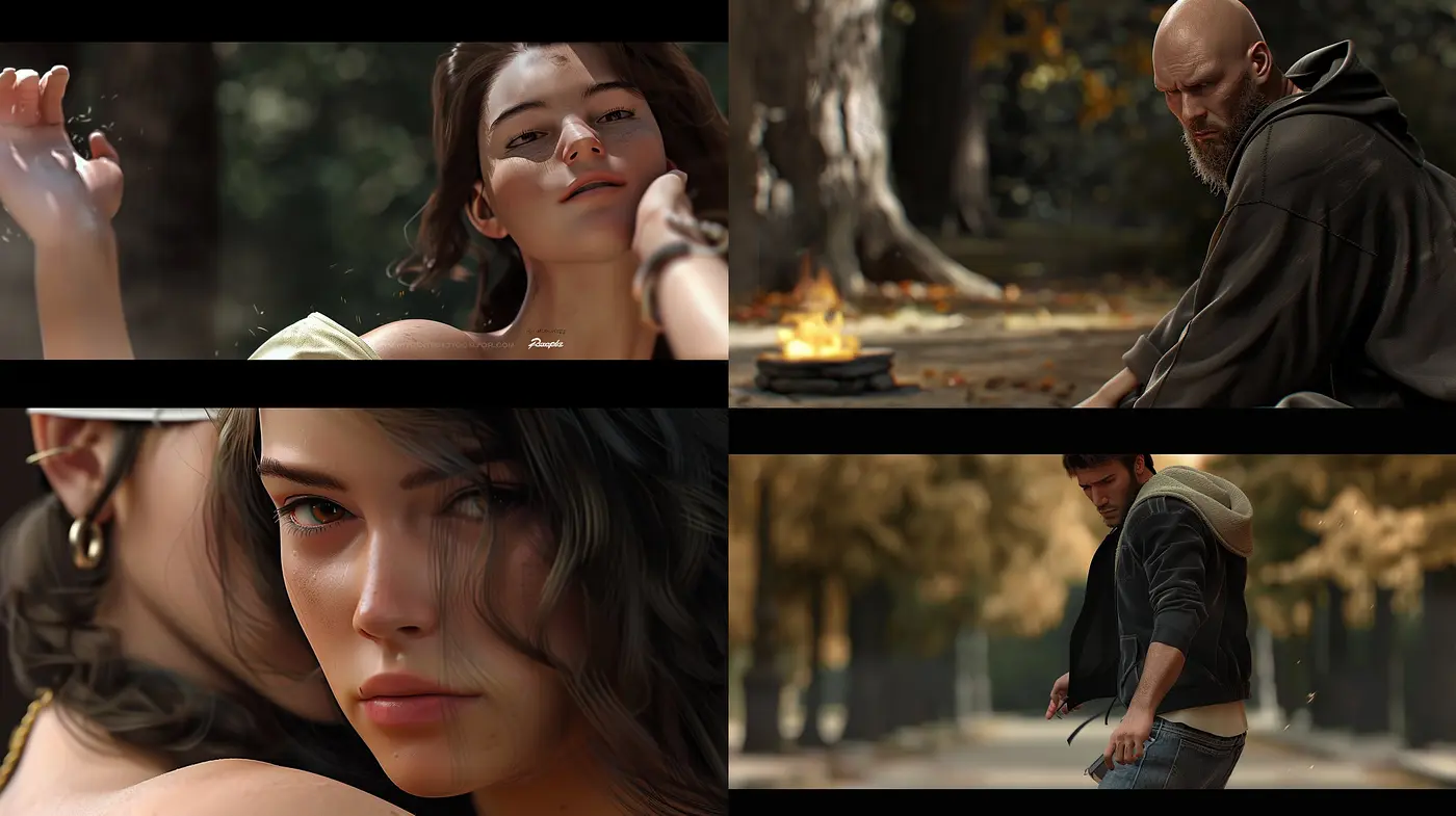 Harmonious Earth Tones Blending Realism with Cinematic Ambiance - Midjourney sref style