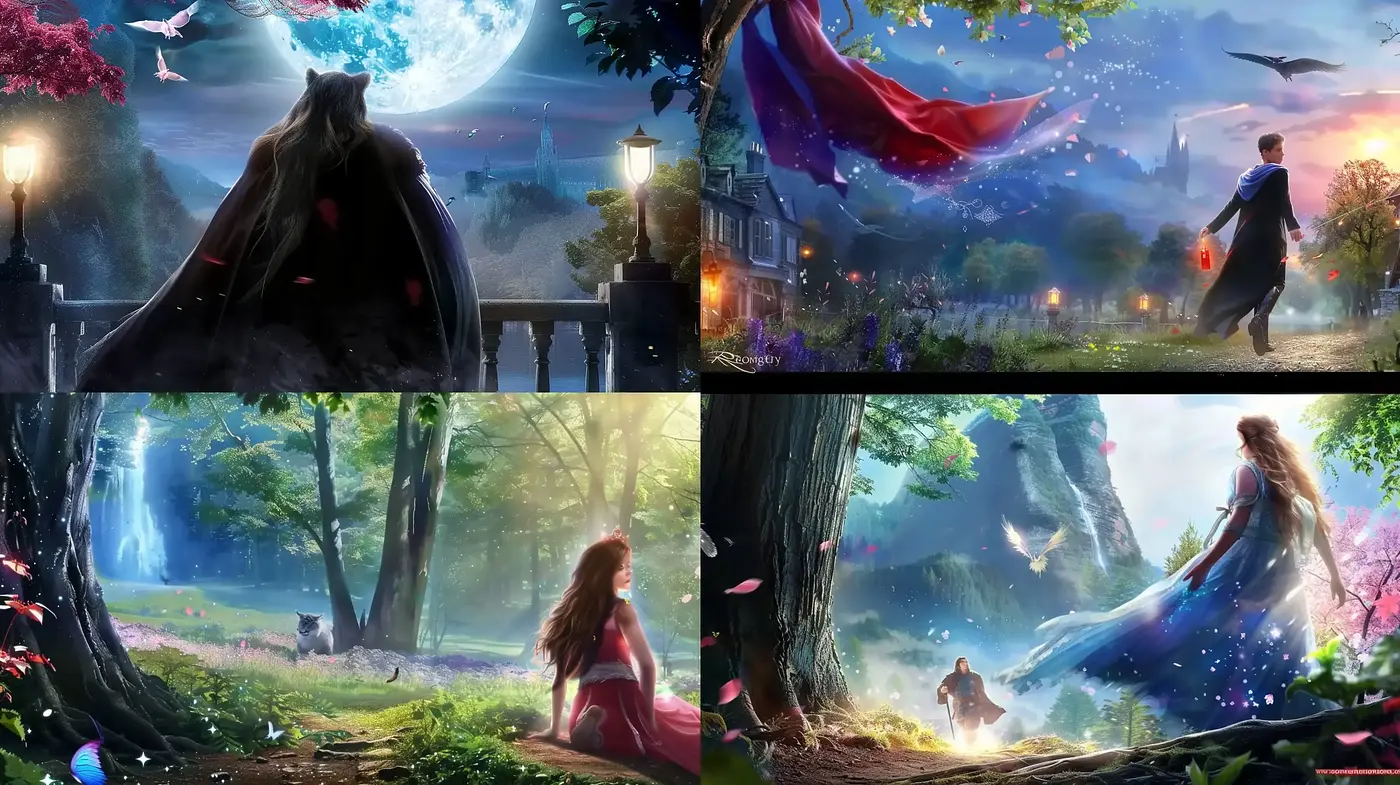 Enchanting Reveries of Luminescent Worlds - Midjourney sref style