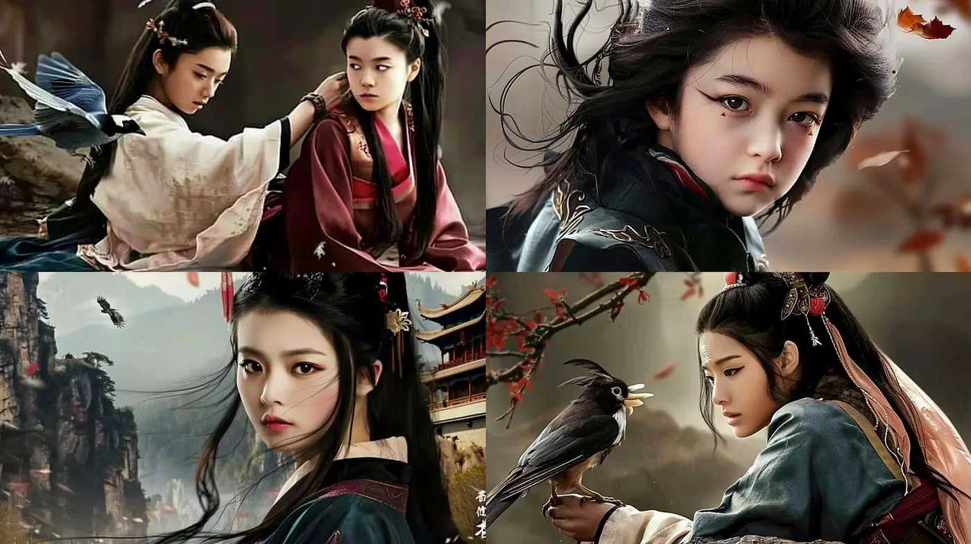 Consistent Cultural Elegance in Cinematic Brushstrokes - Midjourney sref style