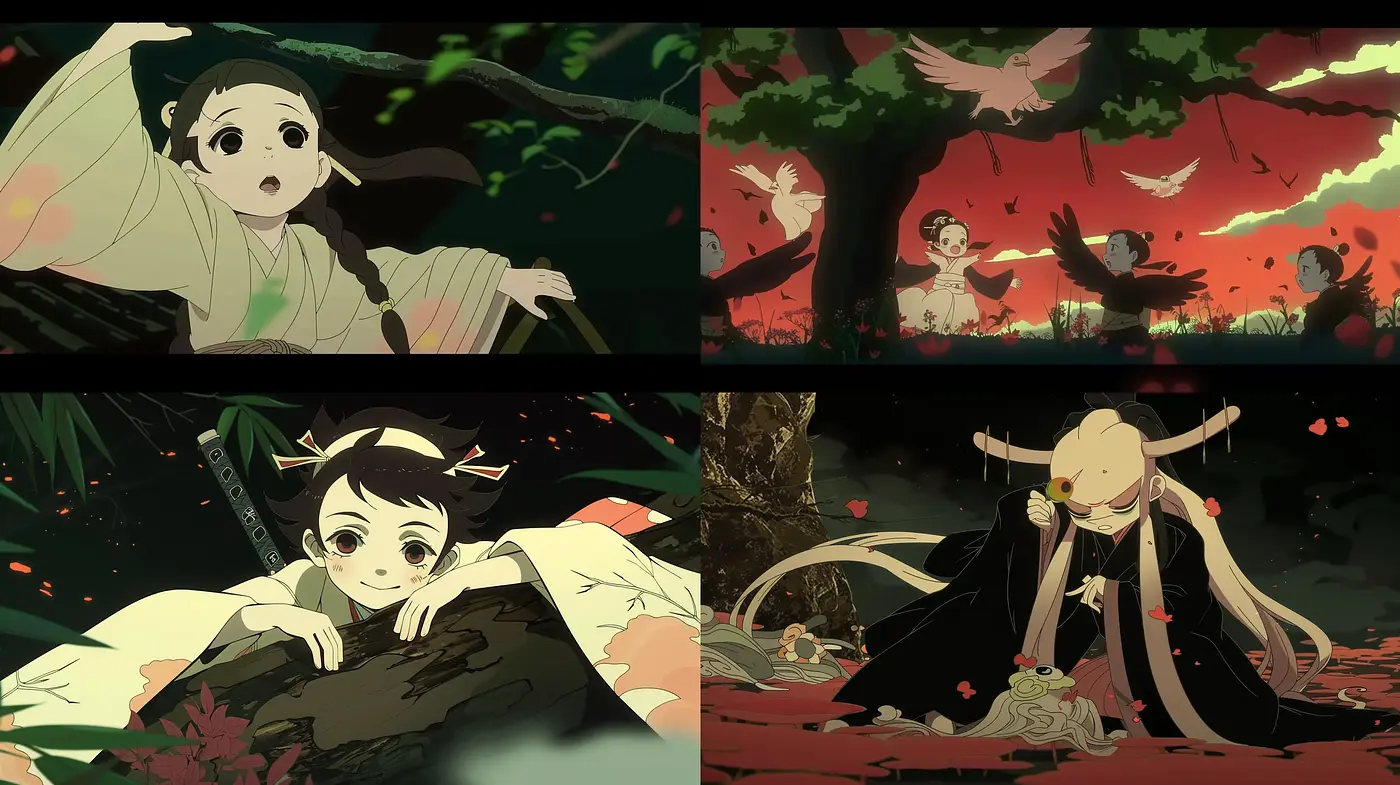 Enigmatic Anime-Inspired Environmental Narrative - Midjourney sref style