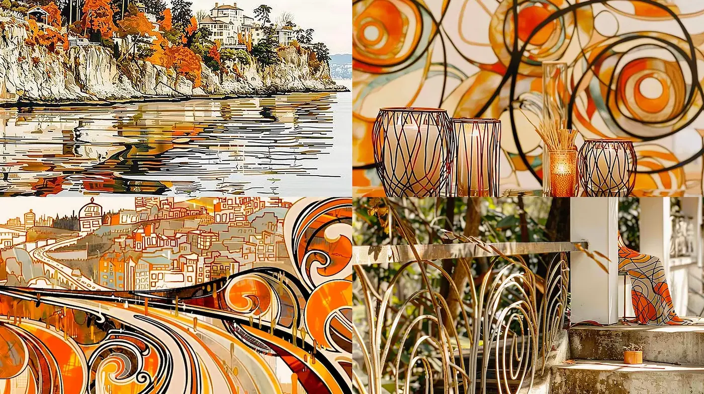 Harmonious Fusion of Whimsical Elegance and Modern Aesthetic - Midjourney sref style