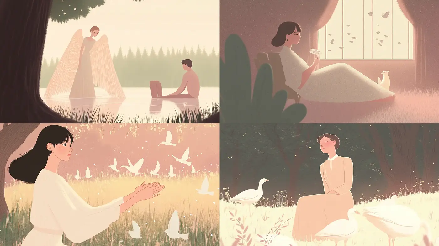 Ephemeral Serenity in Pastel: A Harmonic Confluence of Soft Hues and Gentle Moods - Midjourney sref style