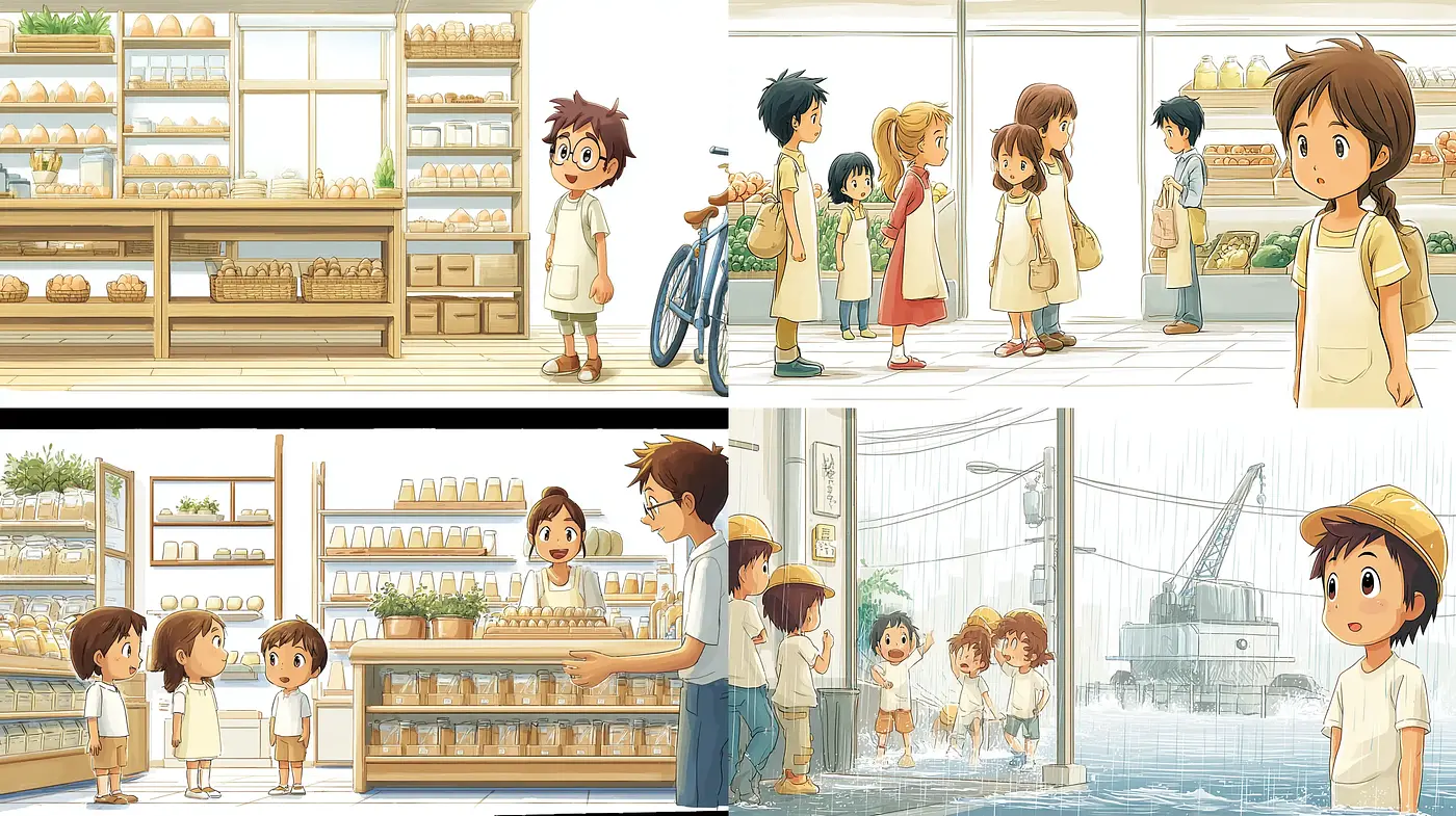 Charming and Whimsical Cartoon Aesthetic with a Nostalgic Touch - Midjourney sref style