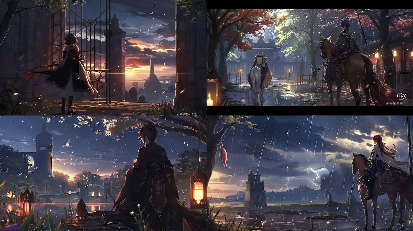 Enchanting and Atmospheric Scenes with a Touch of Fantasy - Midjourney sref style