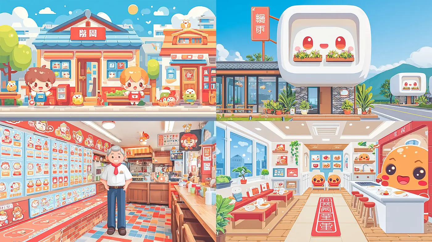 Playful and Whimsical Illustrations with a Contemporary Touch - Midjourney sref style