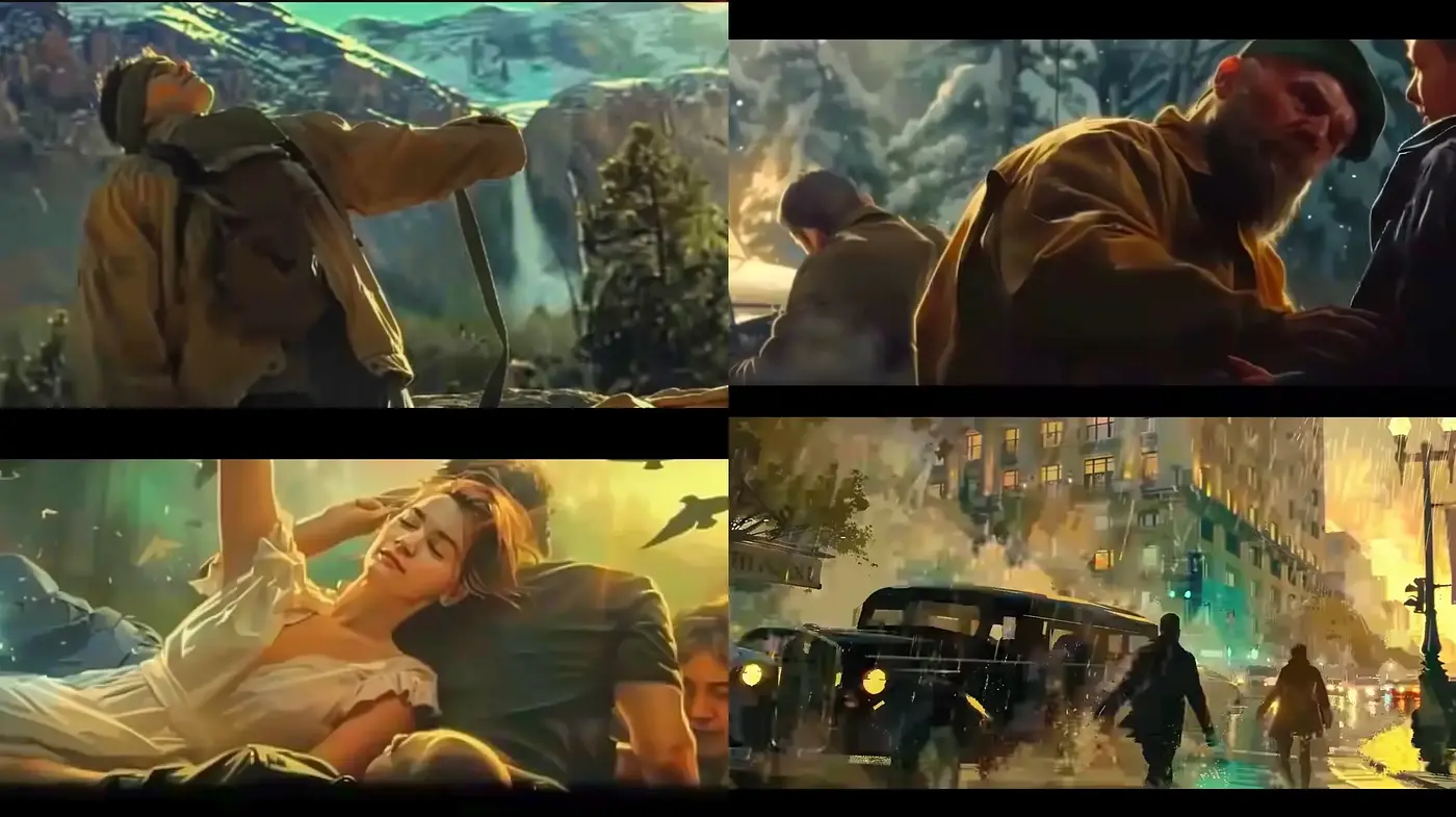 Luminous Nostalgia: A Warm and Textured Homage to Historical Cinema - Midjourney sref style