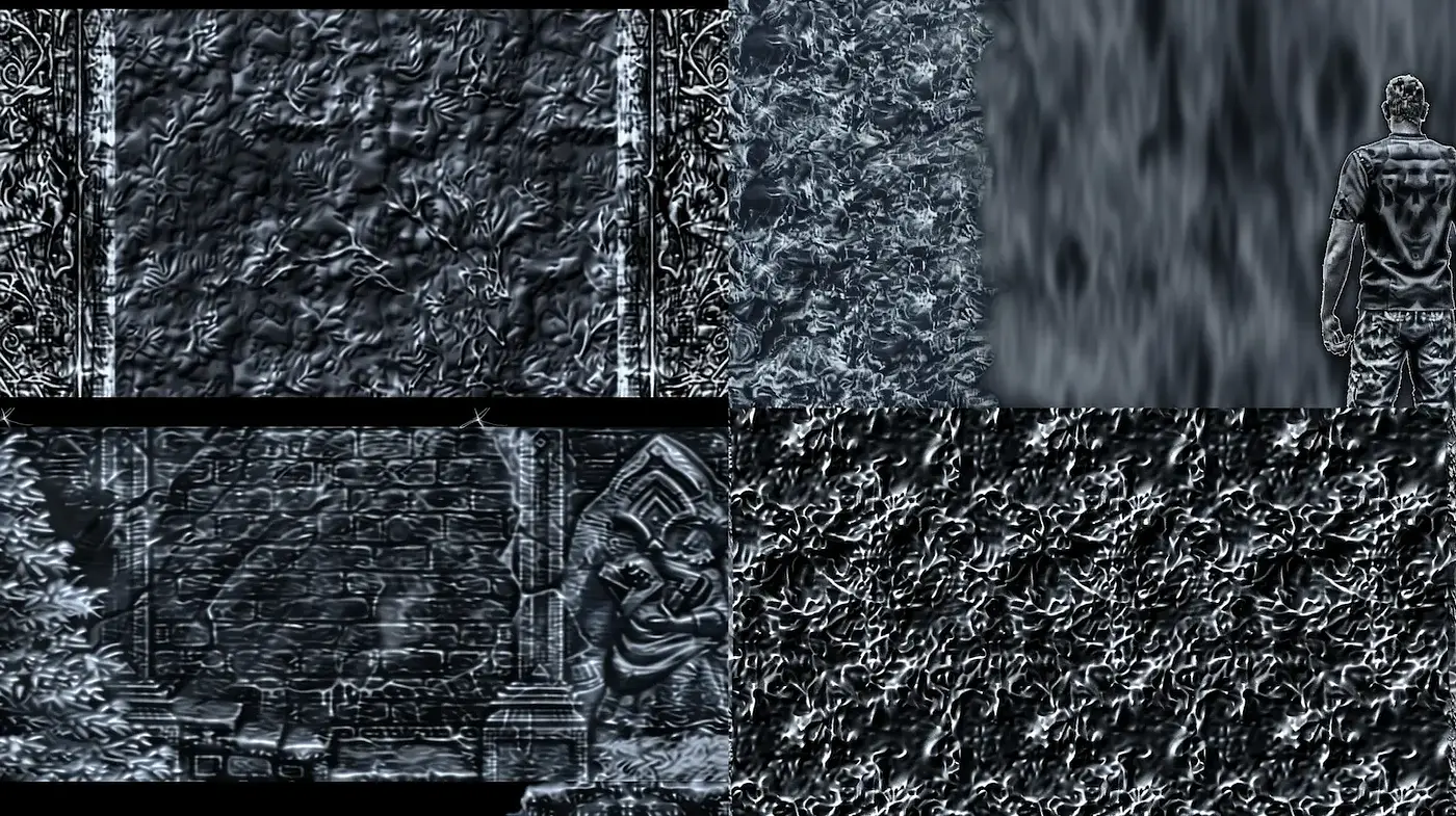 Dark and Textured Atmosphere with a Mysterious Touch - Midjourney sref style