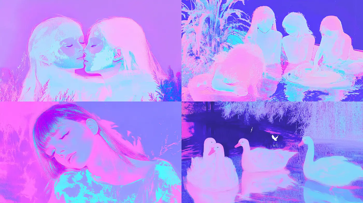Dreamlike Surrealism with Neon Undertones and Ethereal Quality - Midjourney sref style